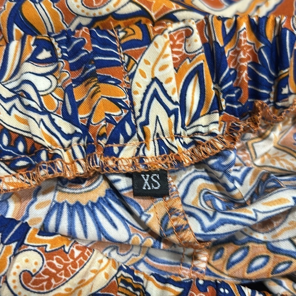 Women’s High Low Paisley Print High Waisted Pull-on Skirt Size XS - Picture 8 of 9